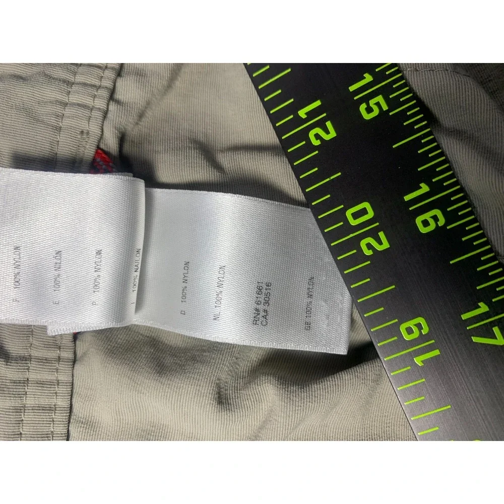 The North Face Mens Nylon Hiking Shorts 36 Gray Green Flat Front Outdoor 7